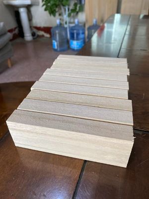 Blocs de jouets de construction en bois de Paulownia avec épaisseur personnalisée