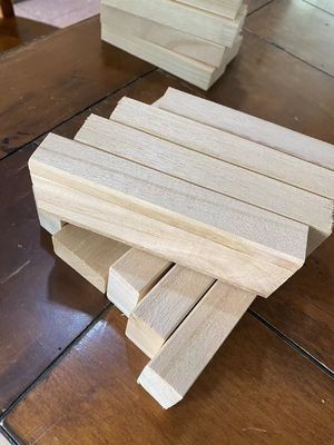 Blocs de jouets de construction en bois de Paulownia avec épaisseur personnalisée