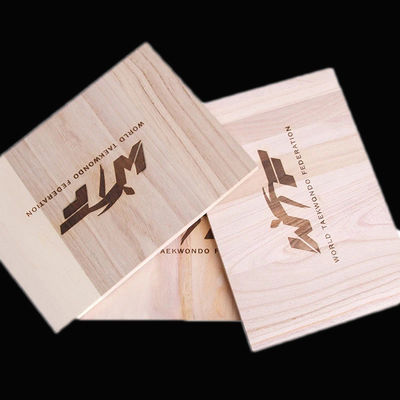 Unisexe Taekwondo planche de rupture couleur naturelle 225x300MM personnalisé