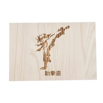 Planche réfractaire personnalisable pour le taekwondo Durable et en bois de paulownia