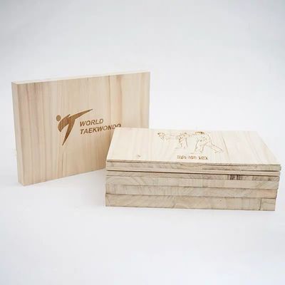 Planche réfractaire personnalisable pour le taekwondo Durable et en bois de paulownia