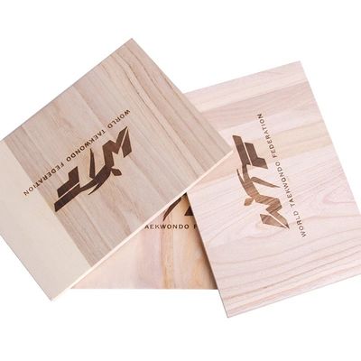 Planche réfractaire personnalisable pour le taekwondo Durable et en bois de paulownia