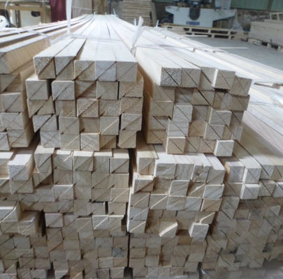 Paulownia Batten Triangle Carré Chamfer bandes de bois avec capacité de solution de projet