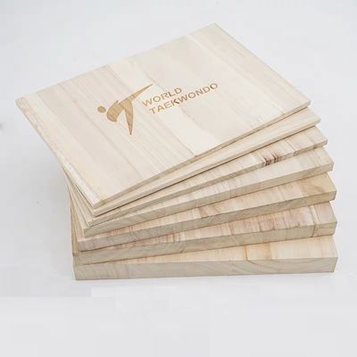Planche réfractaire personnalisable pour le taekwondo Durable et en bois de paulownia