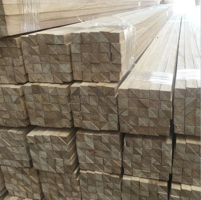 Paulownia Batten Triangle Carré Chamfer bandes de bois avec capacité de solution de projet