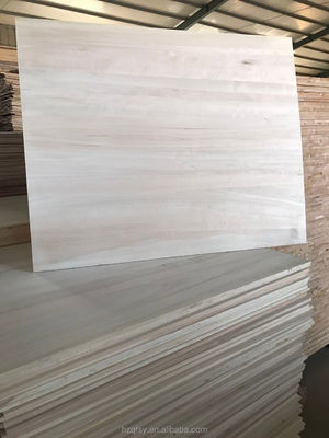 Boîtier collé de bord de paulownia blanchi pour l'armoire de coffre en bois 3 mm-55 mm