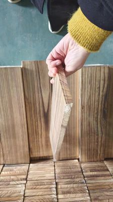 100 mm-2440 mm Longueur étagère murale étagère flottante étagère de stockage Panneau de bois de paulownia brûlé
