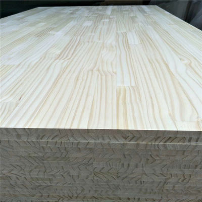 Tableau joint à doigts Finition et surface propre pour le pin Paulownia Poplar bois de caoutchouc
