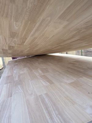 Planche à doigts en bois de caoutchouc massif pour table UV 8 mm-40 mm Épaisseur 100-1220 mm Largeur