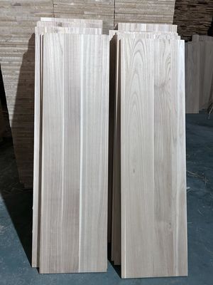 Panneaux en bois massif de paulownia naturel de qualité AB ou ABC avec finition en bois naturel blanchi