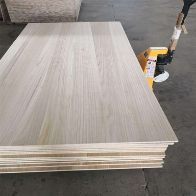 Certifié FSC, bois de paulownia, bord collé, joint à doigts, panneau de bois massif M3 pour meubles