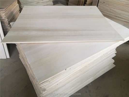 Panneau en bois massif Paulownia bois m3 au service après-vente Qingfa Inspection sur place